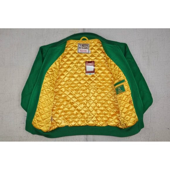 Mitchell & Ness BOSTON CELTICS Hardwood Classics Varsity Wool Size L Jacket NWT - Picture 4 of 14